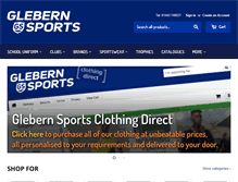 Tablet Screenshot of glebernsports.com